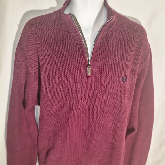 CHAPS vintage stylish zippered chest Cotton Sweater in size XL - Picture 14 of 16
